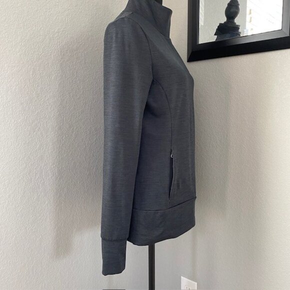 LORNA JANE Active Side Neck Half Zip Pullover Charcoal Medium - Picture 5 of 12